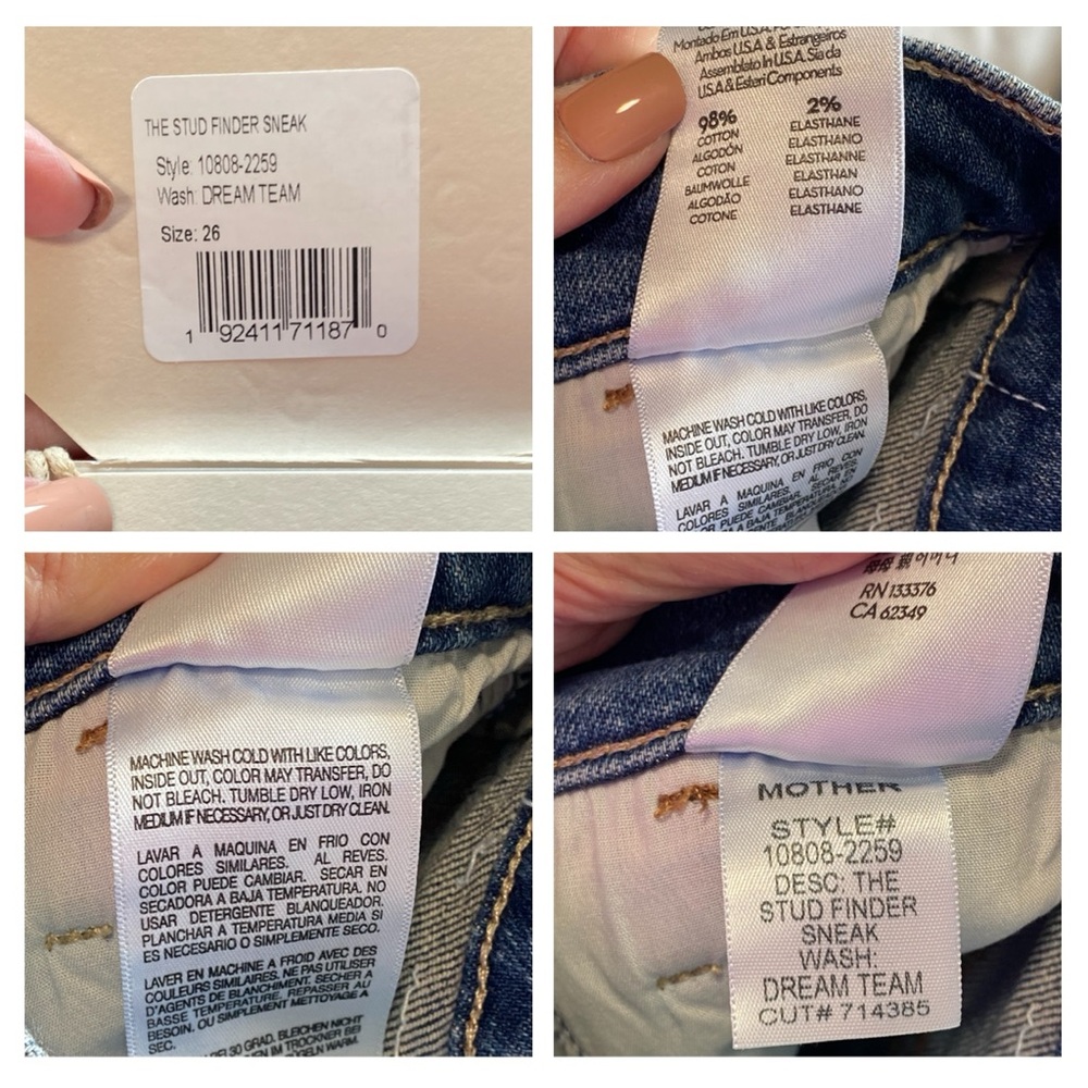 Mother Superior The Stud Finder Sneak size 26 wash Dream Team
NWT - Picture 14 of 14